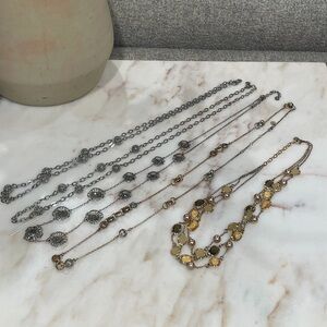Talbots 5 Item Layering Necklace Bundle